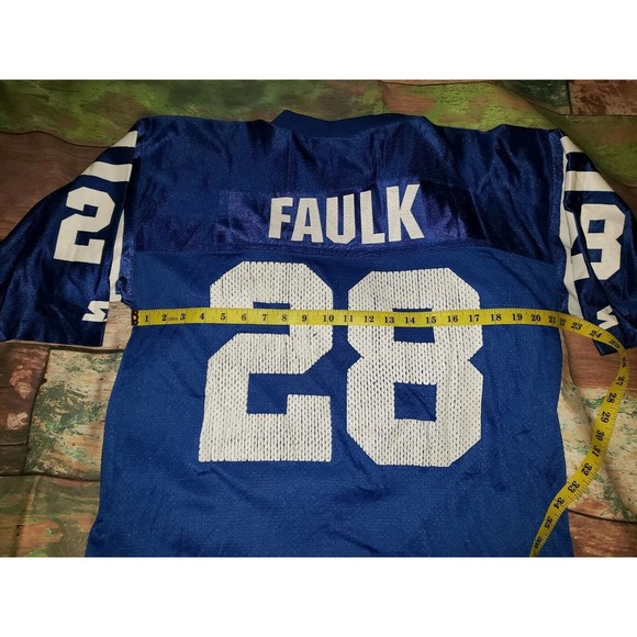 Vtg Starter Marshall Faulk Indianapolis Colts 1995 Football Jersey Size 48 - Picture 6 of 6